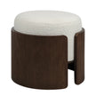 Capsula - Dark Brown & Off-White Boucle