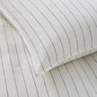 QS - Linen Pinstripe Duvet Cover Set
