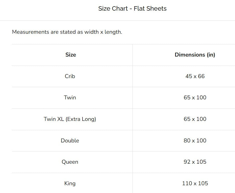 Pima Cotton Flat Sheet