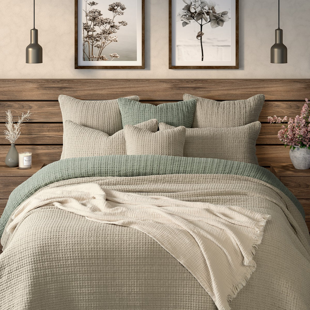 Spirit Natural Waffle Cotton Quilt