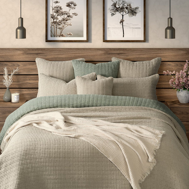 Spirit Natural Waffle Cotton Quilt