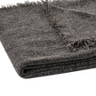 Iron Charcoal Grey Chenille Throw