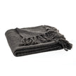 Mollo Charcoal Grey Knit Throw