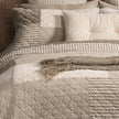 Panorama Natural and Ivory Patchwork Quilt