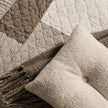 Panorama Natural and Ivory Patchwork Quilt