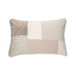Panorama Natural and Ivory Patchwork Pillow Sham