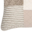Panorama Natural and Ivory Patchwork Pillow Sham